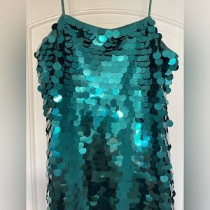 Deep green sequin dress! Super fun for any occasion!